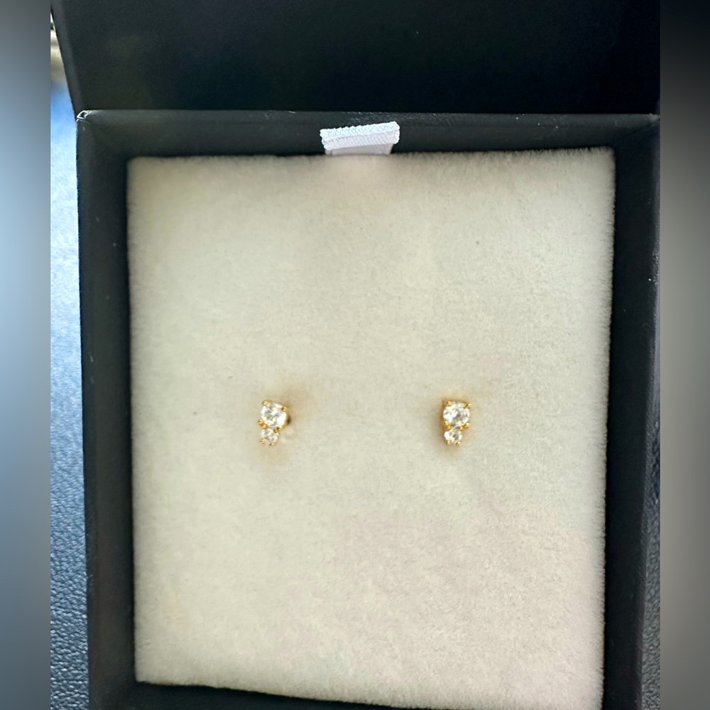 Roum Twin Duo Diamond Stud Earrings